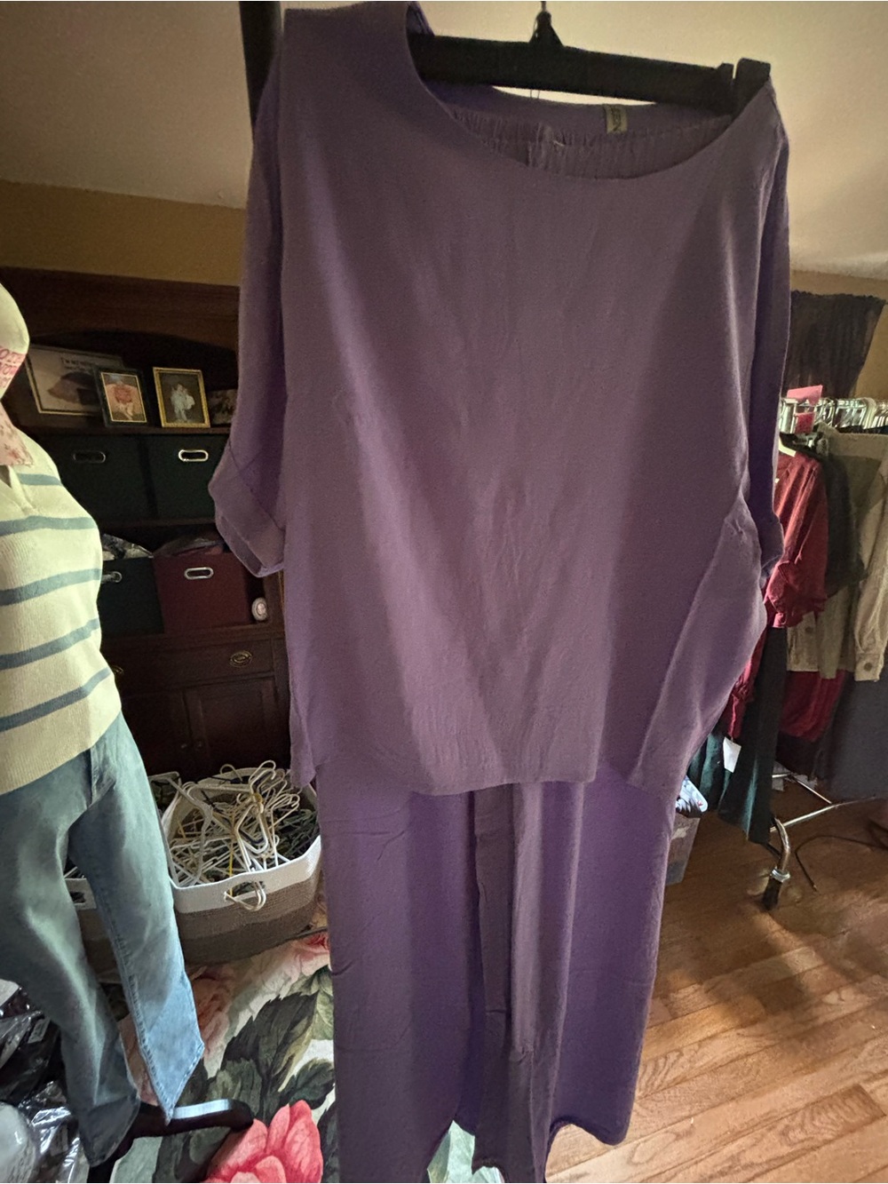Zenana Lavender Two-Piece Pantsuit